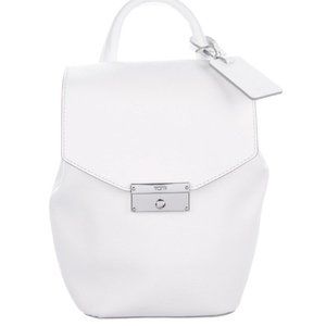 Tumi Mini Leather Backpack - White